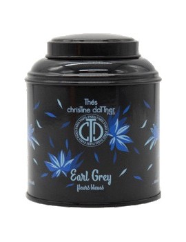 Boîte laquée de 100 grs - EARL GREY FLEURS BLEUES la brûlerie le Puy en Velay