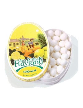 Boîte ovale Anis de Flavigny - Citron 50g la brûlerie le Puy en Velay