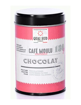 Café aromatisé Chocolat en boîte métal la brûlerie le Puy en Velay