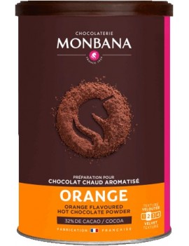 Chocolat en poudre aromatisé Orange - Boîte 250g la brûlerie le Puy en Velay