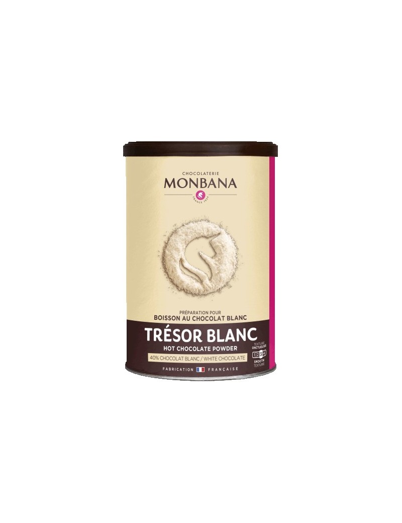 Chocolat en poudre aromatisé Chocolat Blanc - Boîte 200g