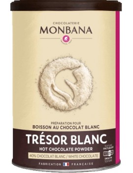 Chocolat en poudre aromatisé Chocolat Blanc - Boîte 150g la brûlerie le Puy en Velay