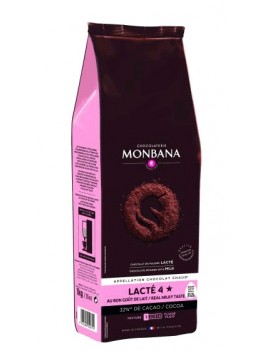 Boisson lactée 4 étoiles- chocolat en poudre Monbana - 1 Kg la brûlerie le Puy en Velay